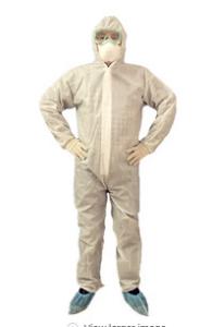 Wholesale White Disposable Protective Suit Acid Resistant Safety Protective Clothing from china suppliers