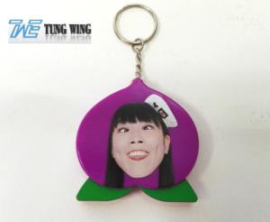 Wholesale Cute Purple Peach Shaped Musical Keyring , Custom Talking Keychain from china suppliers