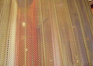 Wholesale Aluminum Metal Mesh Curtains Screen Size Customized For Hotel And Restaurant from china suppliers