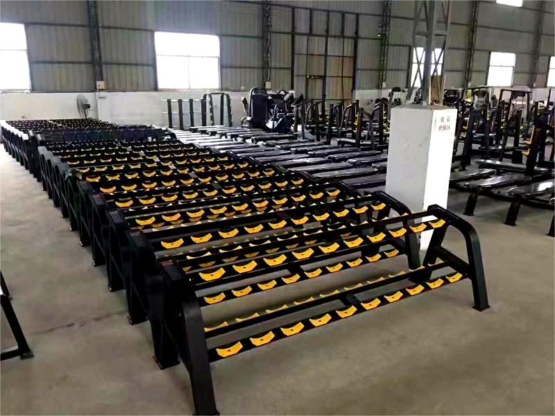 Commercial Double Layer Dumbbell Rack Steel Rubber Plate Fitness Equipment