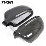 M Look Carbon Fiber Car Rearview Mirror Cover For Audi A4 S5 B9 S4 RS4 A5 RS5