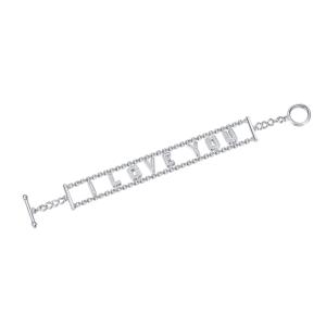 Wholesale Romantic Couple Bracelets Diamond Bracelet 925 Silver CZ Bracelet For Couple from china suppliers