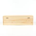 Personalized Wooden Wine Box – Single Bottle Gift Case with Hinged Lid – Ideal