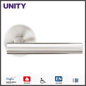 Wholesale Stainless Steel Fire Door Lever Handle EN1906 and EN1634 Satin Finish from china suppliers