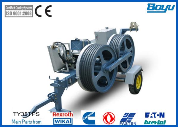 1200mm Bull-wheel Diesel 48kw(85hp) Hydraulic Pull Tension Machine 35kn 3.5t