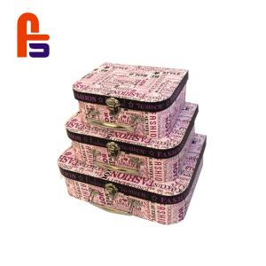 Wholesale Children Toy Large Inner Capacity In Pretty Design Cardboard Suitcase Box from china suppliers