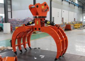 Wholesale Multifunctional Excavator Rock Grab , Rotating Log Grapple For Mini Excavator from china suppliers