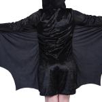 Performance Wear Type Black Bat Cosplay Costume for Halloween Adult Women's