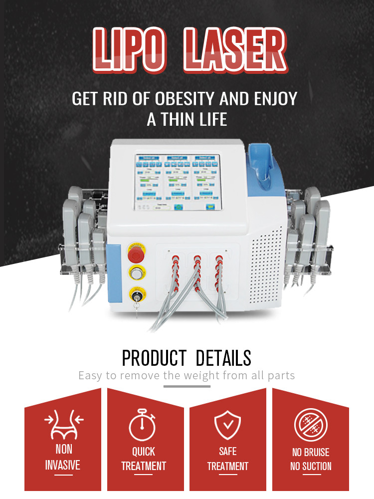 100mw 760nm Lipo Laser Slimming Machine 4D Ultrasonic Lipolysis