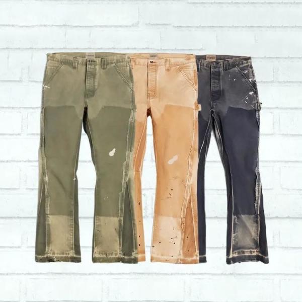 Multi Pocket Cargo Trouser for Men Custom Hiking Work Pants Vintage Sportswear