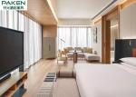 Hyatt Hotel Room Bamboo Veneer Furniture Minimalist Style Straight Line