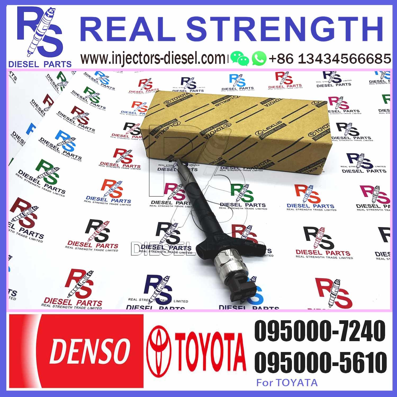 Common rail diesel injector 23670-0R120 095000-7240 095000-7241 095000-7242 095000-7243 for Toyota Avensis / Verso 2.2 d