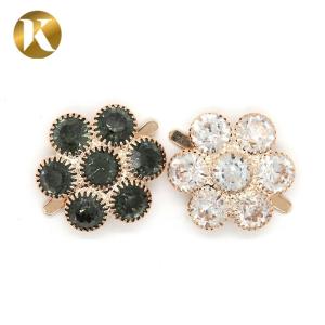 Wholesale Custom Decorative Shoe Clips , Flower Shape Shoe Accessories Clips from china suppliers
