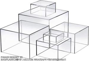 Wholesale Acrylic Risers For Display Acrylic Cube Boxes Acrylic Risers Display Stands Acrylic Decorative Stand from china suppliers
