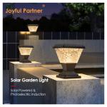 Garden Gate Light Solar Powered 124 Pcs SMD 2835 LED 150 Lm/W 5W Sloar Panels