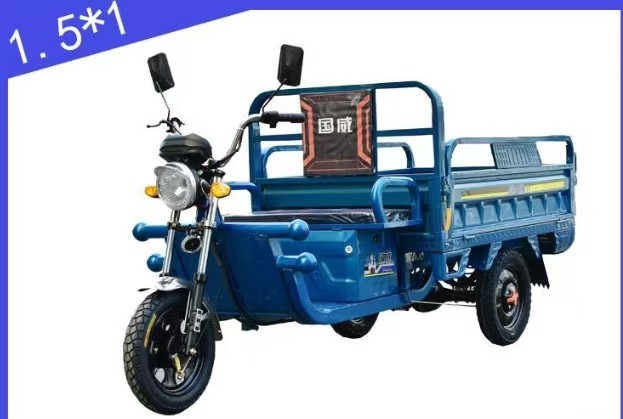 Blue High Load Agricultural Electric Cargo Tricycle Express Electric Tricycle