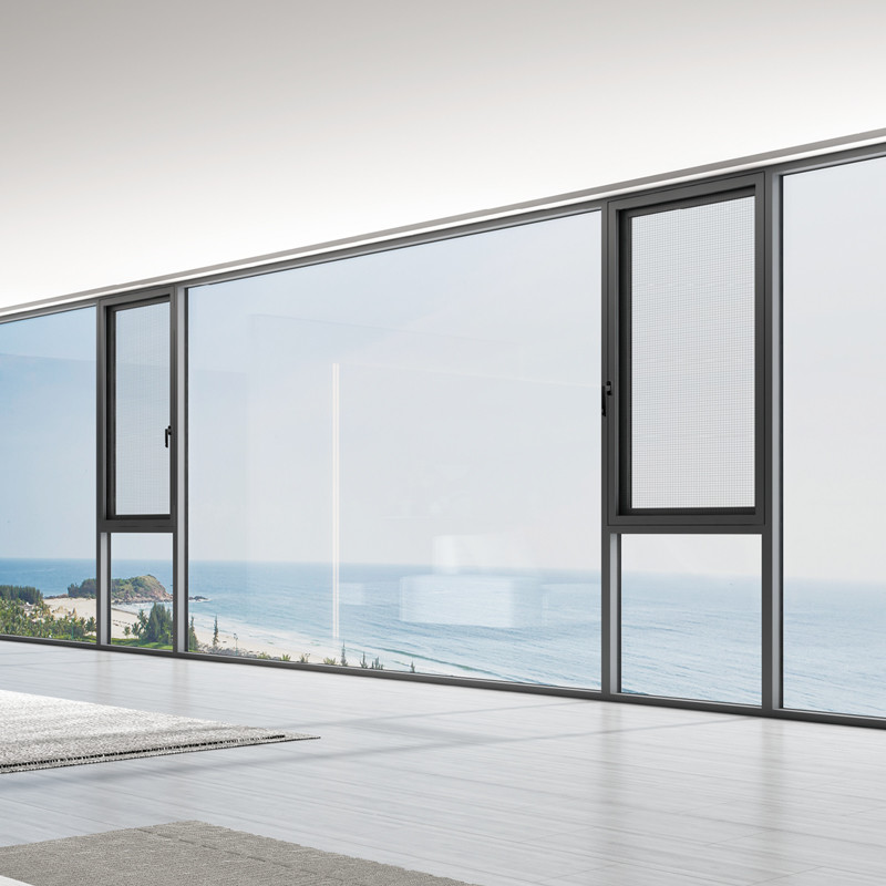 Security Lifting Window Customized Lift Slide Window With Lever Handle