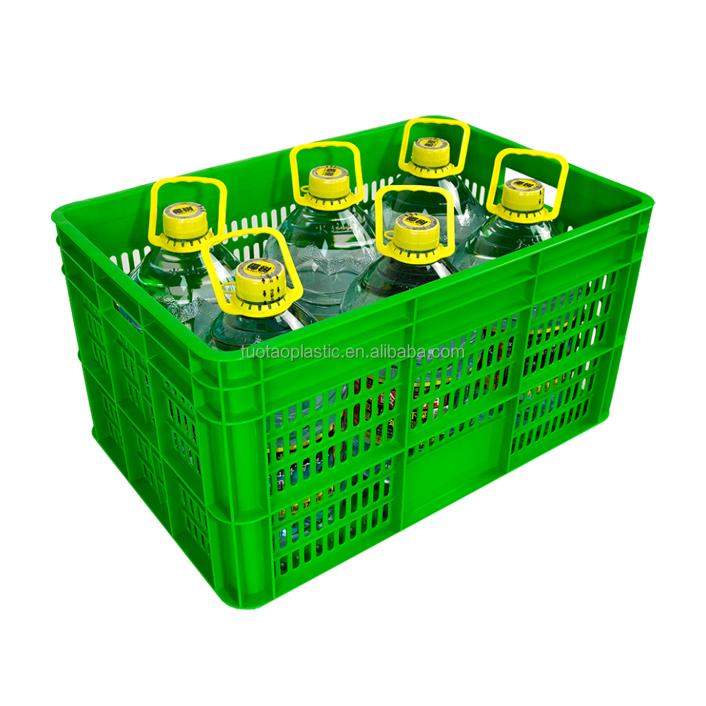 HDPE Reusable Plastic Vegetable Fruit Packaging Box for Grapes Custom Food Container