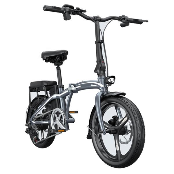 20 Inch Electric Bike Steel Frame Fork 48V 250W Shimano 7 Speed Folding E Bike