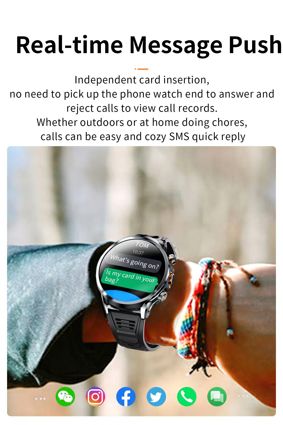 H18 Android 4G Smart Watch Camera WIFI For Men 1.85 Inch Screen 1100mAh 3GB + 32GB