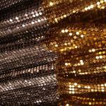 Decorative Cladding Metal Aluminum Sequins Oil Resistant Metal Mesh Garment