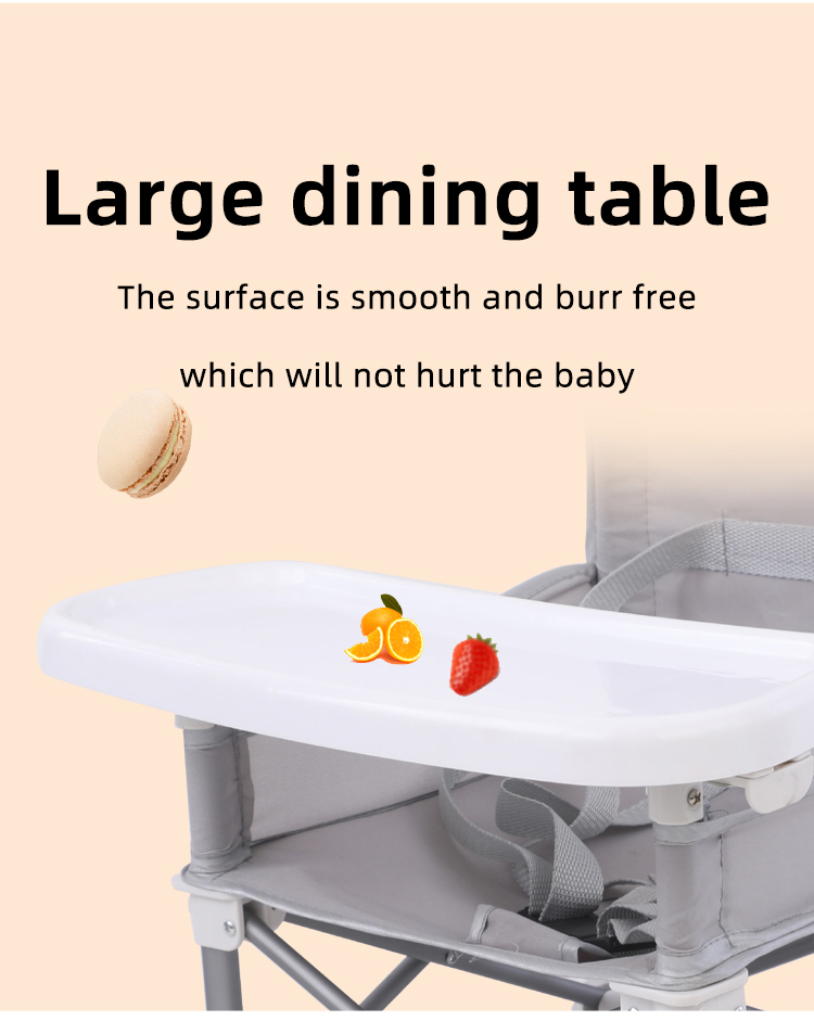 Portable Foldable Baby Dining Chair Booster Seat Customized Logo Lightweight