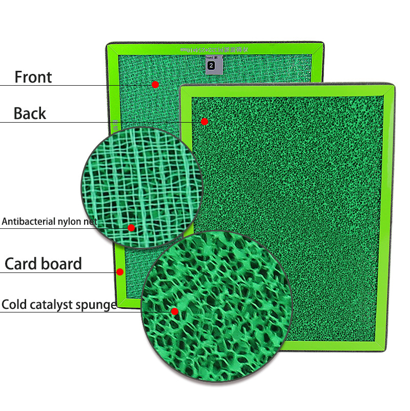 HEPA Cold Catalyst Pleated Air Filters , Primary Air Filters Envirionment Friendly