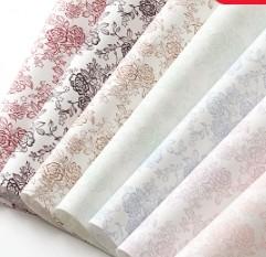 Wholesale Florist Wrapping Bouquet Packing Paper 3D Cotton Key Paper Star River Rose Love Flower Packaging Paper from china suppliers