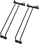 15.8-Inch Gold Single Rail Metal Wine Glass Rack Under Cabinet Stemware Holder