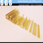 Special Shaped Copper Alloy Extrusion Brass Door Window Frame Profiles