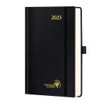 Monochrome Pages OEM ODM A5 2023 Planner Leatherette Paper Hardcover