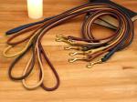 5ft Length Rolled Leather Dog Leash Lead For Small Large Dogs