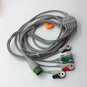 Wholesale Colin Compatible 5 Lead Ecg Cable , Gray Patient Cable For ECG Machine from china suppliers