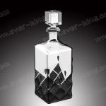 700ml Customized Square Brandy Glass Bottle