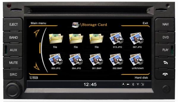 2 din 6.2 inch in dash car dvd player dual screen for Peugeot 307 with auto