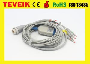 Wholesale Kenz DB 15 pin AHA IEC 10 lead wire EKG cable for ECG 108/110/1203,1205 from china suppliers
