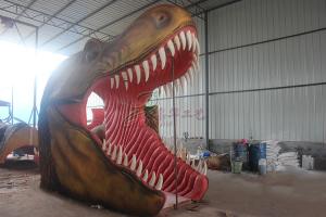 Wholesale Large Animatronic Dinosaur Head Wall Mounted With Excellent Abrasion Resistance from china suppliers