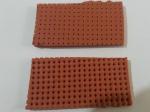 Beige / Red / Grey Perforated Silicone Foam Rubber Sheet , Silicone Sponge