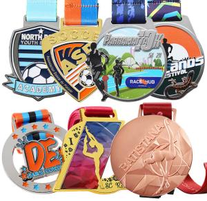 Wholesale Football Soccer Custom Metal Medals Dance Gymnastic Sports Copper Medals from china suppliers