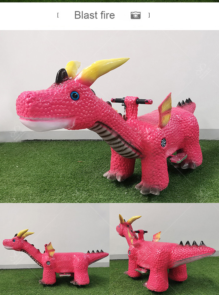 Amusement Motorized Electric dinosaur kart Kids Riding Toy Animals