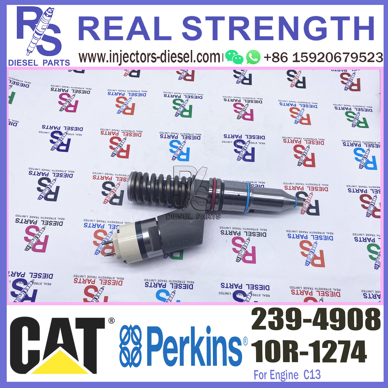 Diesel 3406E Engine Injector 253-0619 10R-7232 239-4908 239-4908 For Caterpillar Common Rail