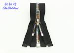 Brass 12 Inch Metal Separating Zipper Standard Ykk Type Teeth For Sweaters