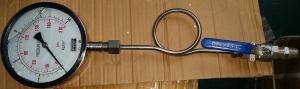 Wholesale Pressure Gauges Stainless Construction Pressure Reducing Valves 0 – 100 Psi 6” Dial With ½” Gauge Cock from china suppliers