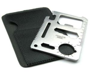 Wholesale 11-Function Stainless Steel Credit Card Size Survival Pocket Tool Knives from china suppliers