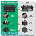 Trunk Cargo Organizer Durable Storage Collapsible Multi Compartments With