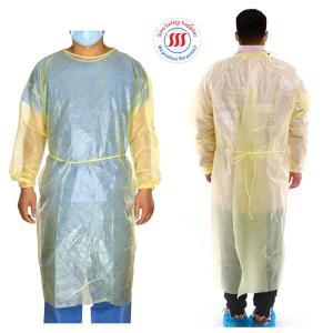 Wholesale EN14126 PP PE Medical Isolation Gowns Personal Protective Hospital Isolation Gown from china suppliers