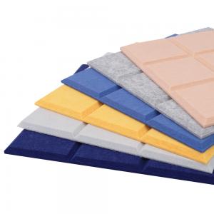China PET Felt Acoustic Board Felt Fabric Acoustic Panels Wall Tiles Acoustic Felt Wall Panels on sale