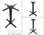 Cast Iron Cross Table bases Black wrinkle powder coated Outdoor bistro table leg