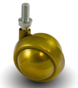 Wholesale Brass Metal Ball Caster With Threaded Stem Carpet Wheel from china suppliers