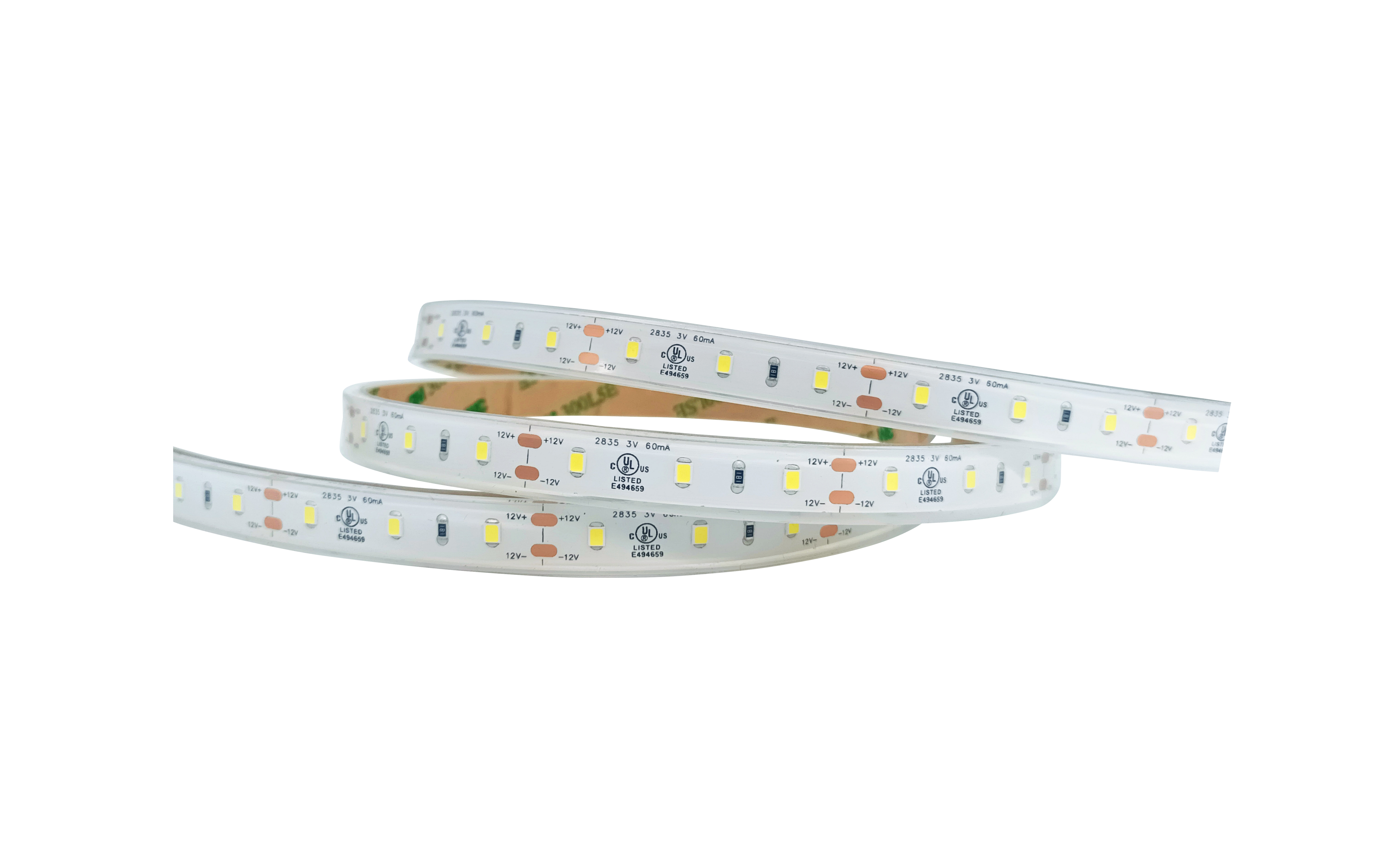 High Brightness 120pcs SMD 2835 LED Strip Monochrome Temperature